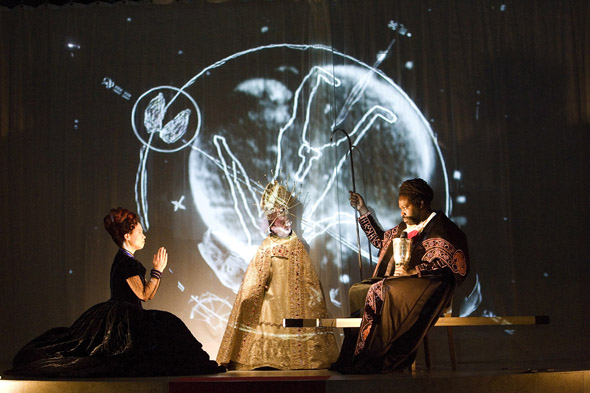" Eine Kirche der Angst vor dem Fremden in mir " bei der Ruhrtriennale von und mit Christoph Schlingensief. Urauffuehrung: 21. September 2008.